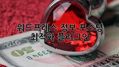 워드프레스 정보 포스팅 최적화 플러그인